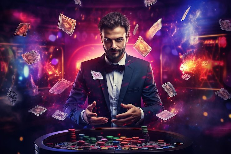 Antarmuka permainan Andar Bahar di keceslot menampilkan meja dealer, area taruhan Andar dan Bahar, serta streaming video dealer langsung